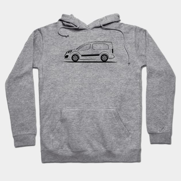 Citroen Berlingo 2015 Black Hoodie by PauHanaDesign